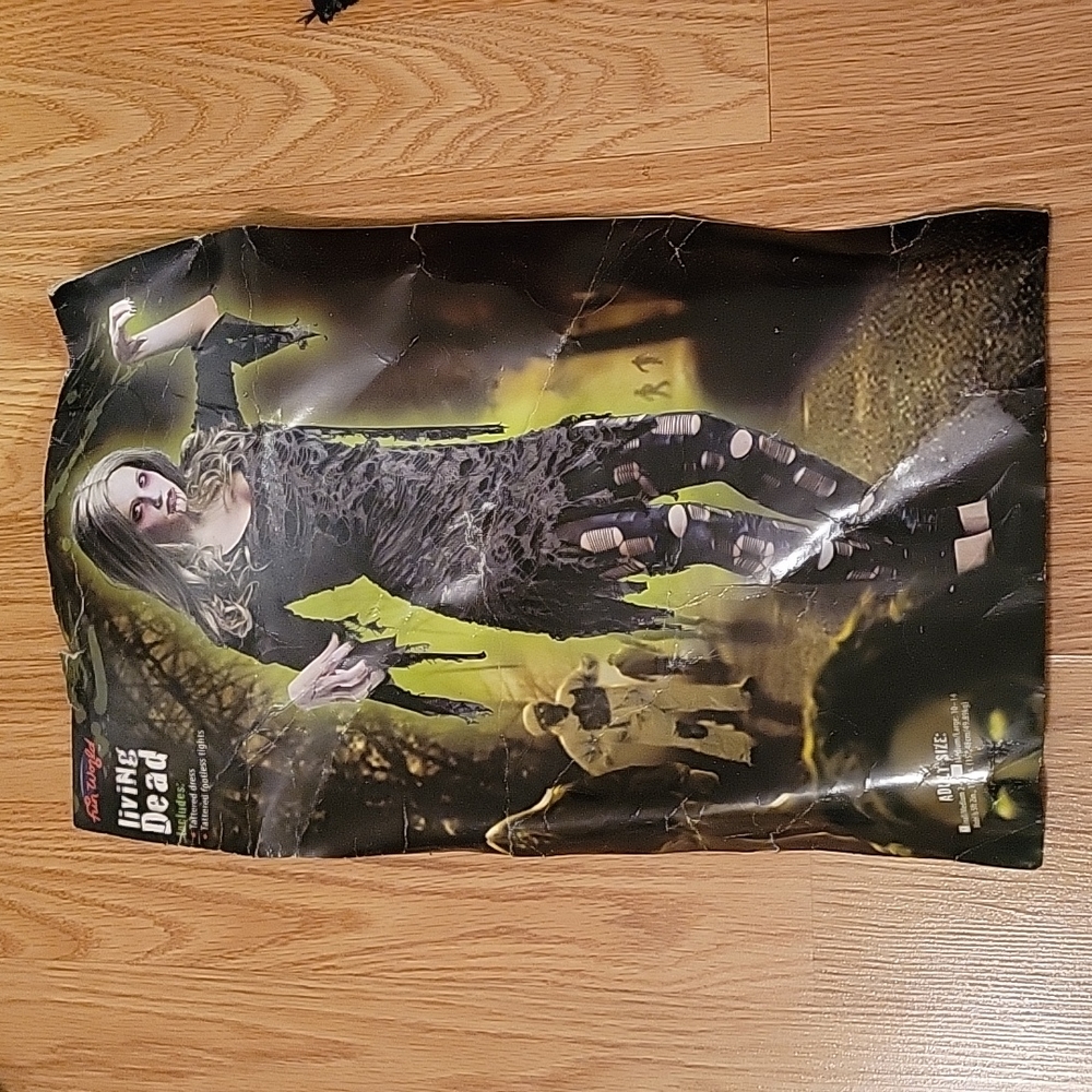 Costume Fun World Living Dead, S/M 2-8, Black and Gray